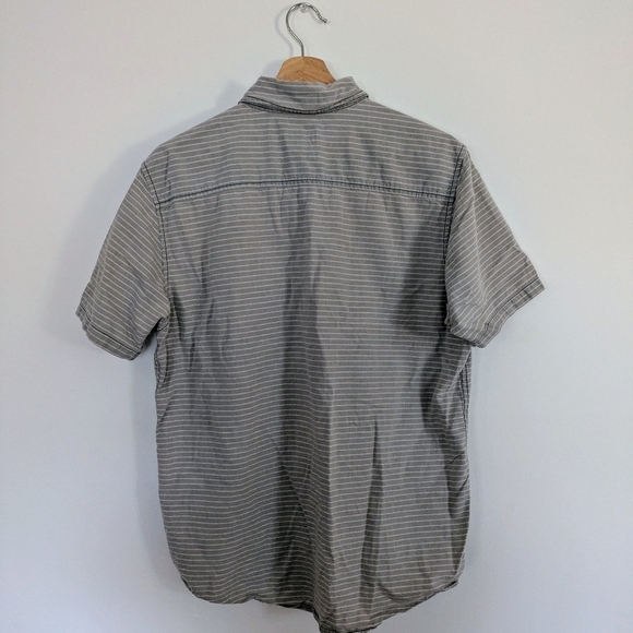 M's Bluffside Shirt Patagonia Mens Striped Size M Organic Cotton Shirt Sleeve - Picture 3 of 5